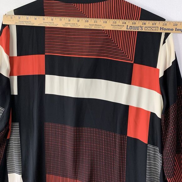 Chicos Tunic Women 3 Petite Color Block Asymmetrical Layered Blouse Lagenlook XL - Picture 4 of 13